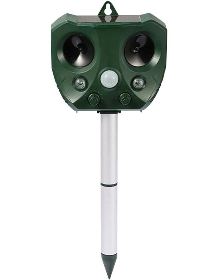 Solar Ultrasonic Animal And Pets Repeller in Green