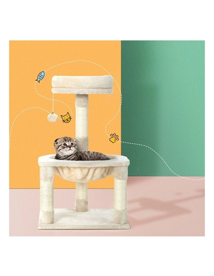 Cat Tree Tower 69cm in Beige