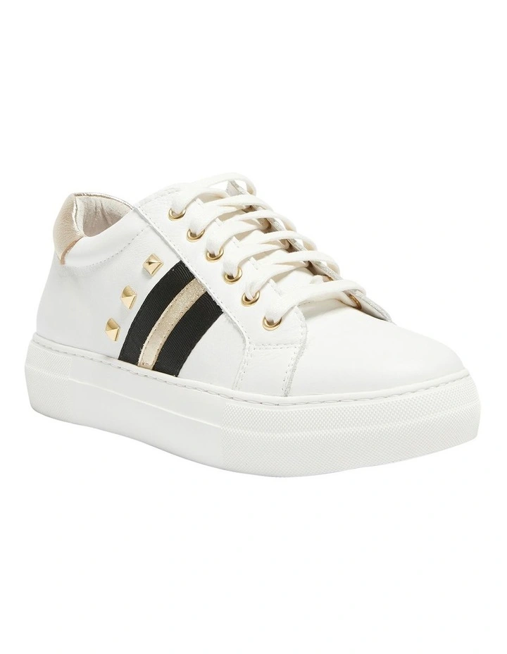 Portia Leather Sneakers in White