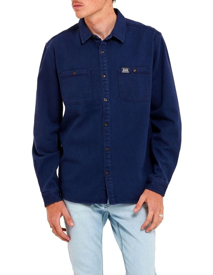 Lee Worker Shirt in Union Blue