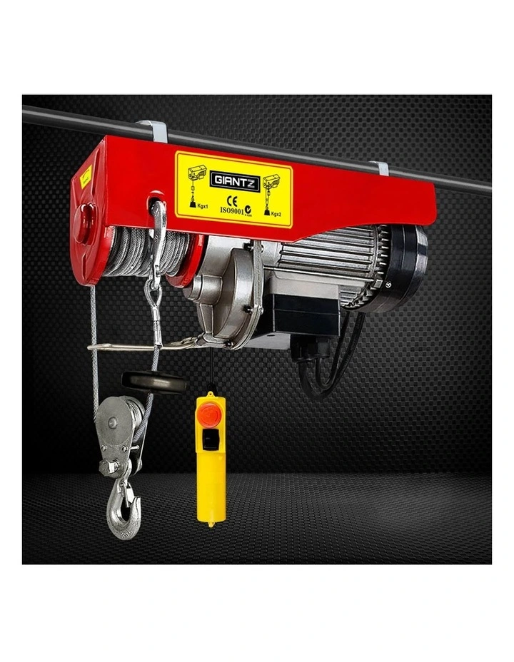 Giantz Electric Hoist Winch 125/250KG Rope Tool Remote Chain Lifting Cable 18M