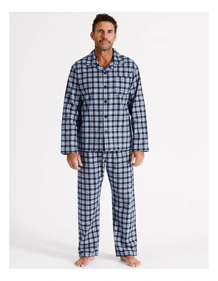 Essentials LS Flannelette PJ Set - Gibraltar Check