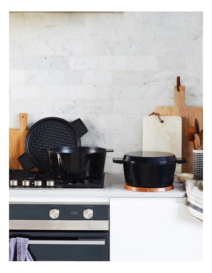 French Oven Grill Duo 24cm/3.5L in Onyx