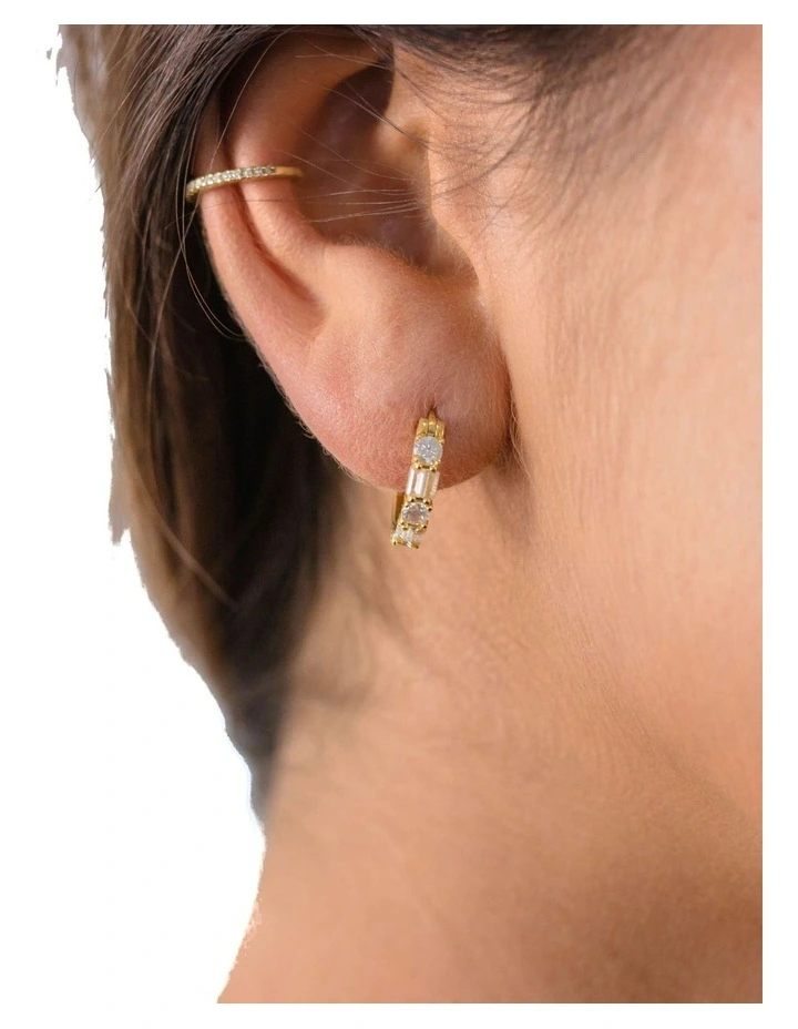 Irina Small Hoop Earrings in Gold