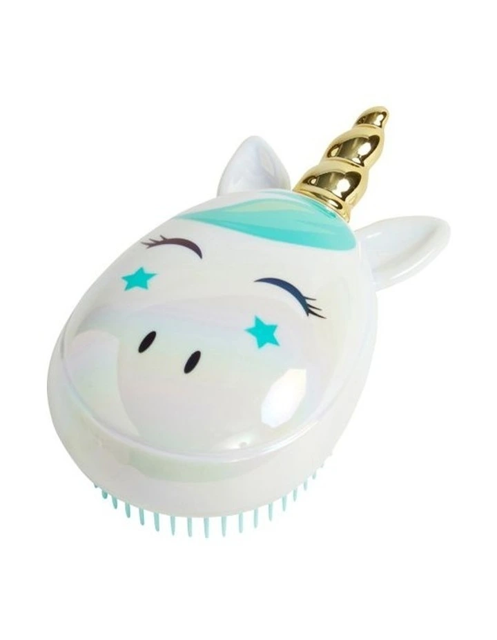 Gold Horn Unicorn Detangle Brush in Multi
