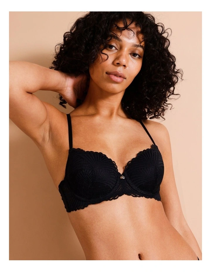 Harlow T-shirt Bra in Black