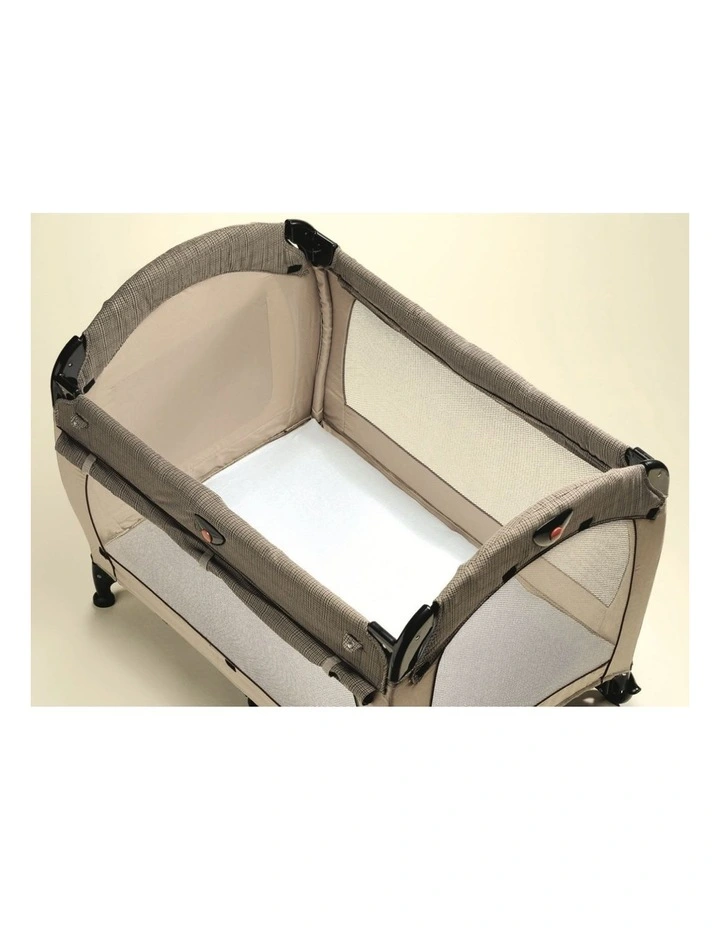 Bamboo Travel Cot Fitted Sheet White