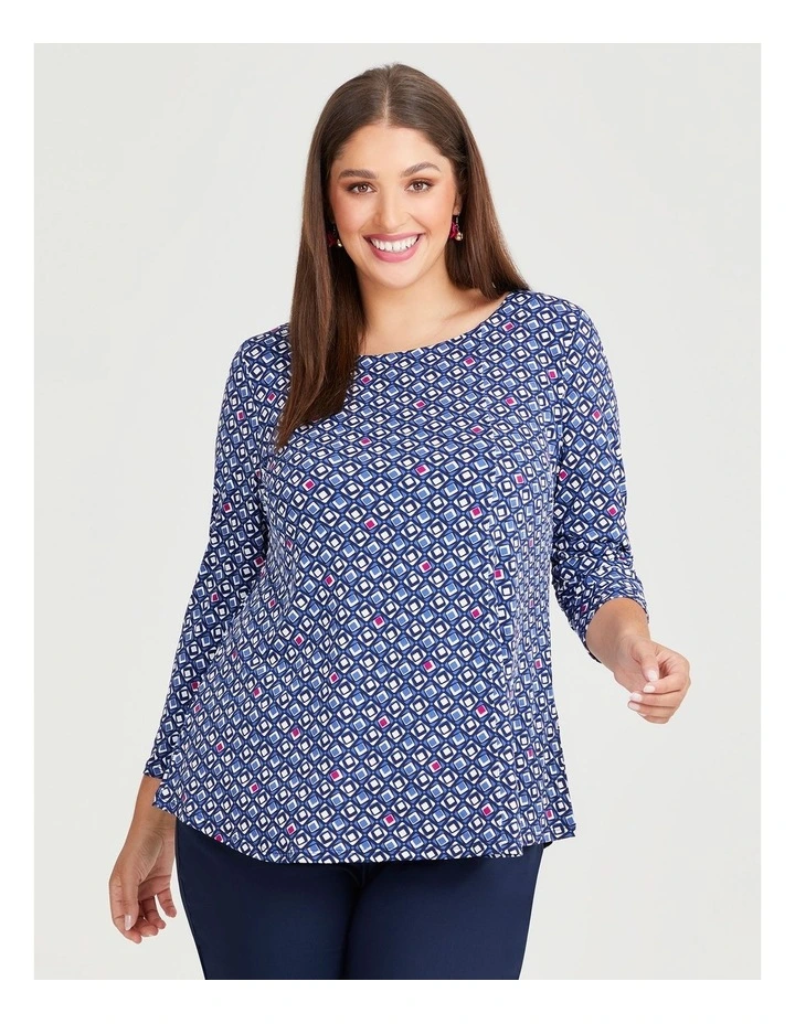 Geo Blake Top in Print