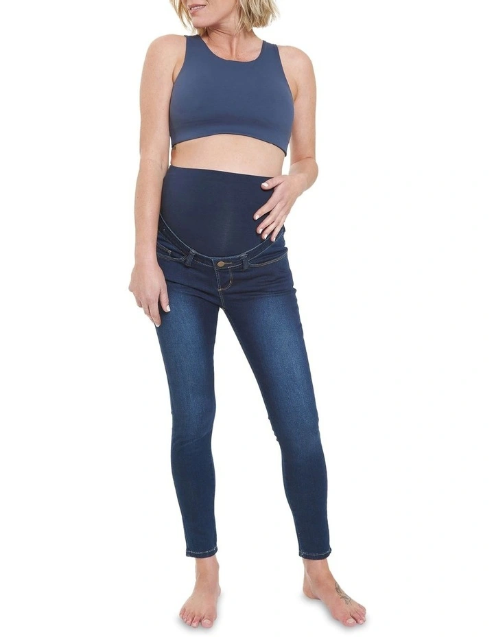 Rebel Ankle Grazer Jegging in Indigo