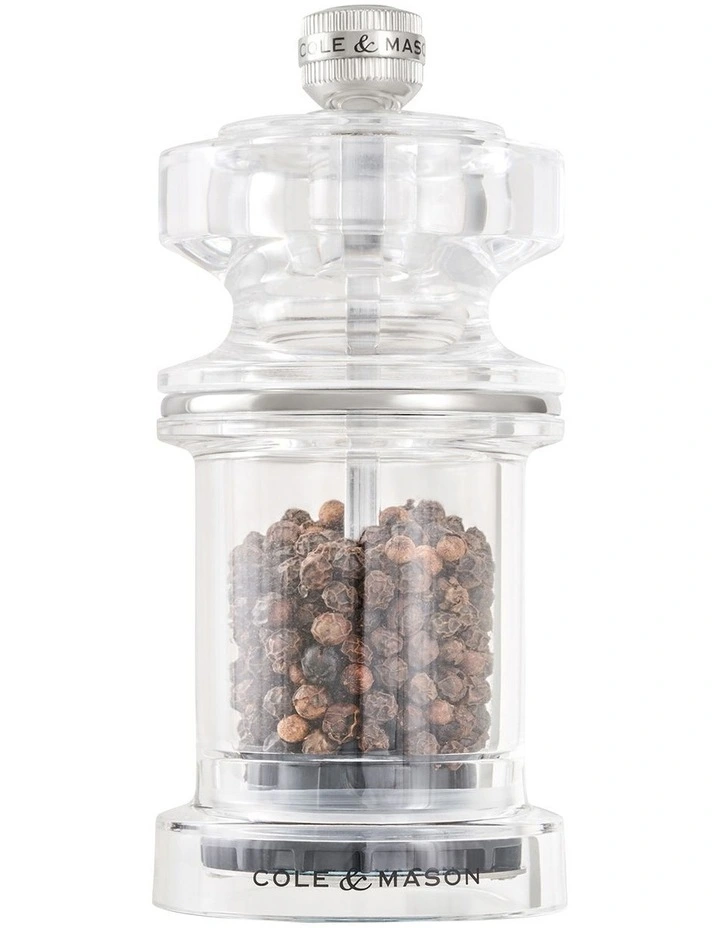 675 Acrylic Pepper Mill 118mm in Clear