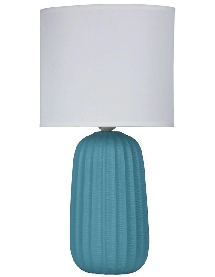 Benjy Ceramic Table Lamp 25cm Blue