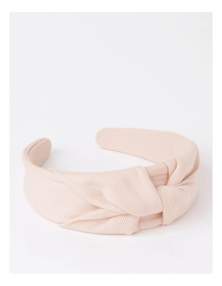 Knot Detail Headband in Dusty Pink