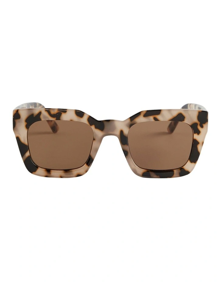 Caitlin Rectangle Sunglasses in Milky Tort