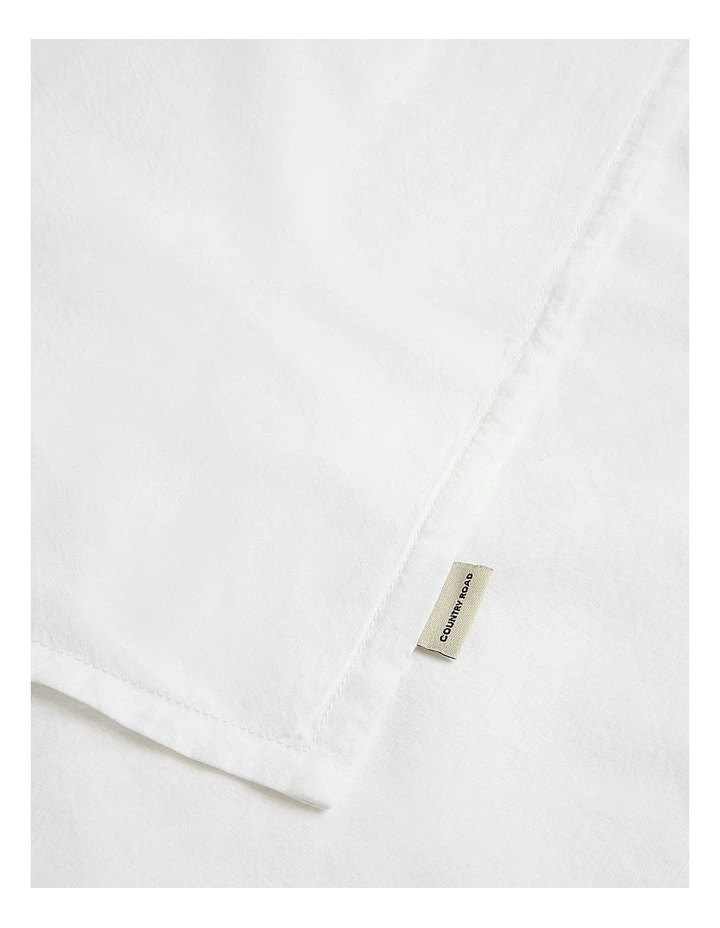 Brae Australian Cotton King Single Quilt Cover in White