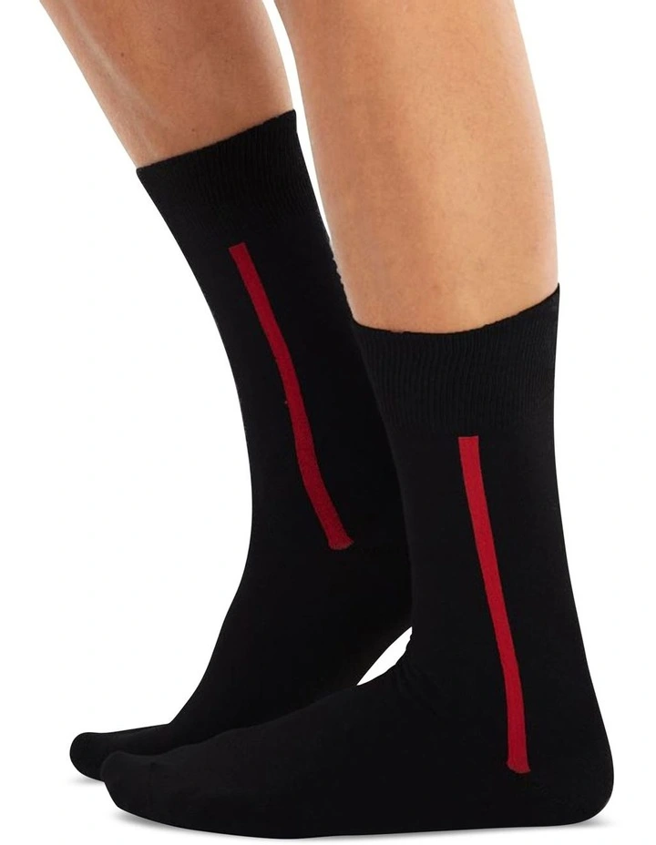 Men's Socks in Black 10 Pack