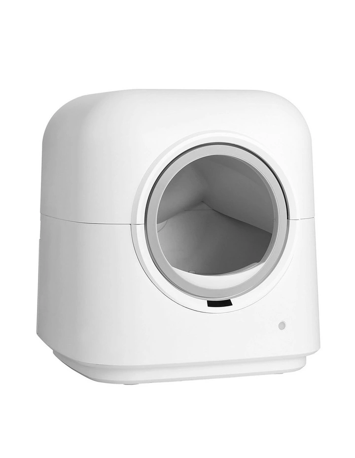 Automatic Cat Litter Box in White
