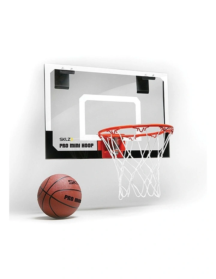 SKLZ Pro Mini 45.72cm Backboard Basketball Hoop with Ball in Clear