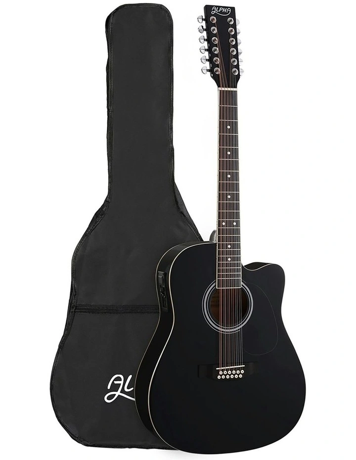 12 Strings with Equaliser Electric Output Jack Acoustic Guitar 42 Inch