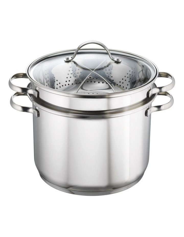 Essentials 4 Piece 8.0L Multi-Cooker in Silver