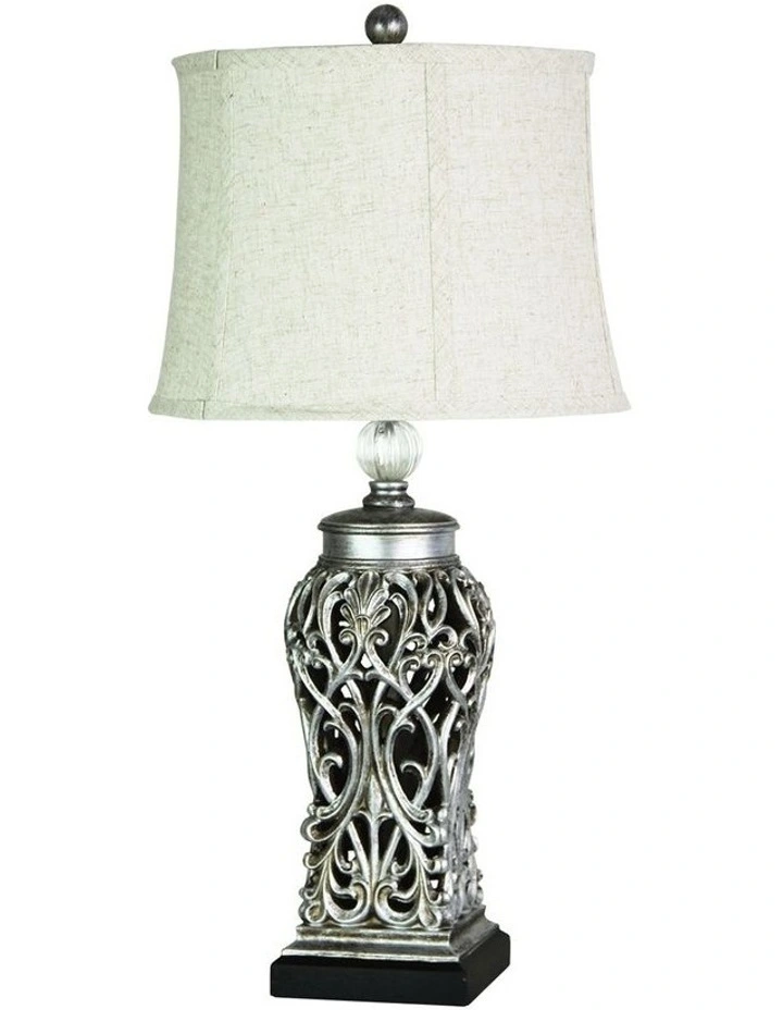 Dorne Classic table lamp Antique Silver