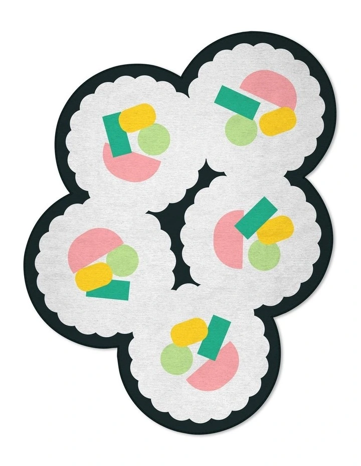Sushi Washable Chenille Rug in Multi