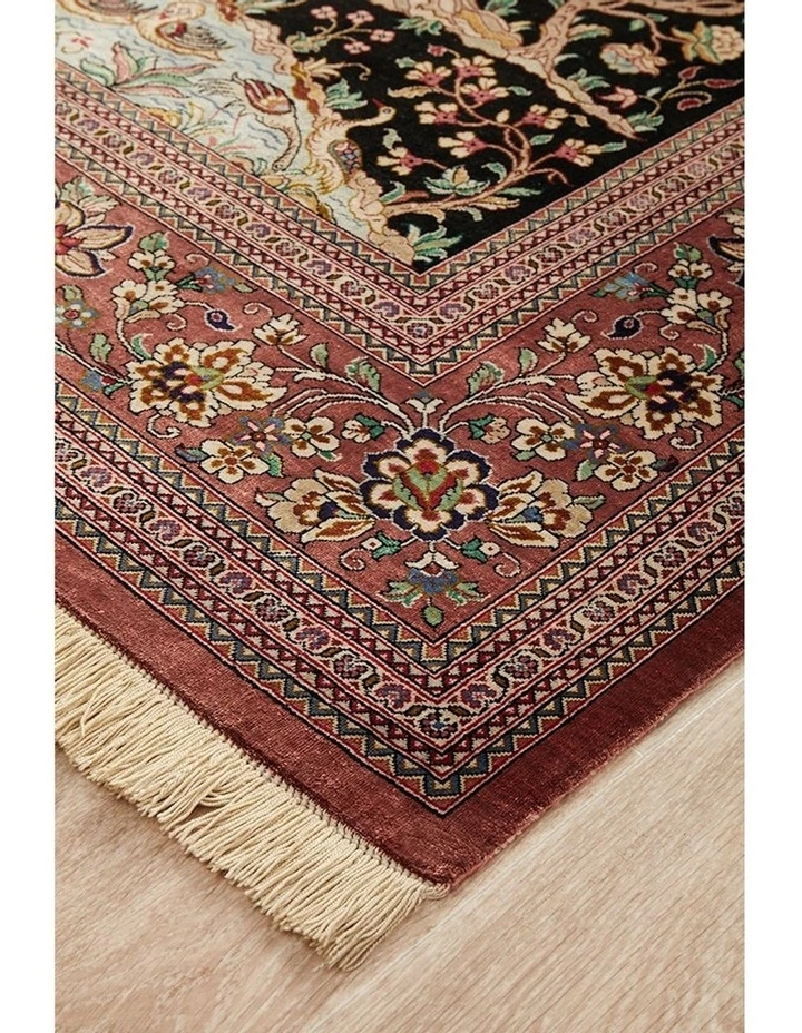 Handknotted Persian Qum Rug 205X130cm