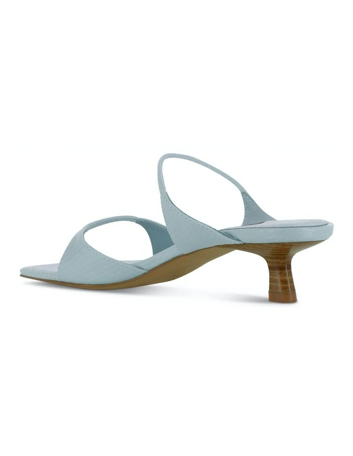 Taylah Heeled Mules in Blue
