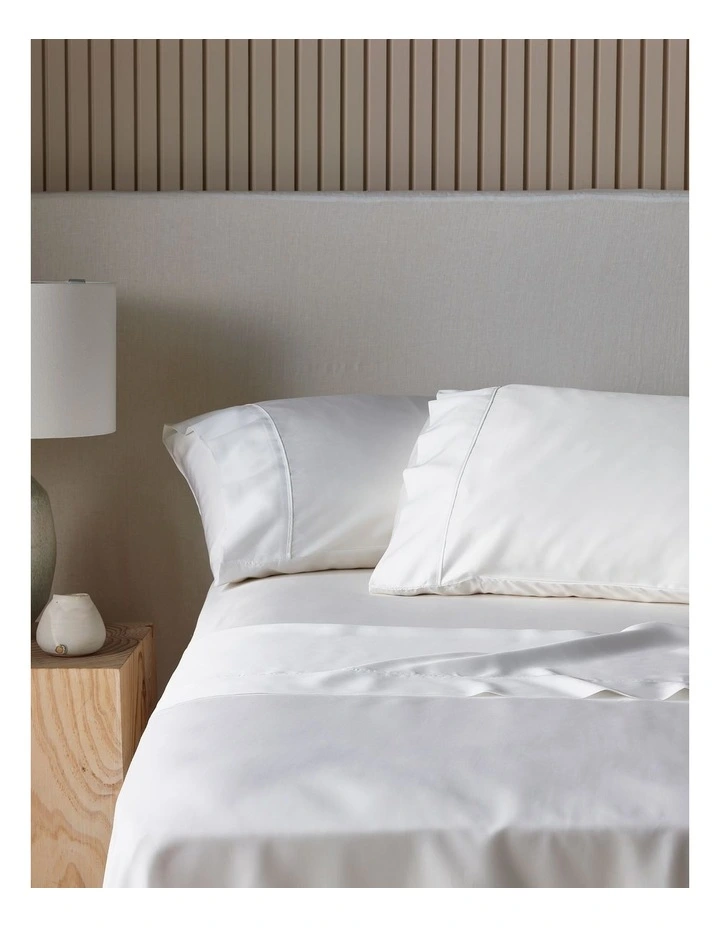 Tencel Lyocell Fibre 50cm Sheet Set in White