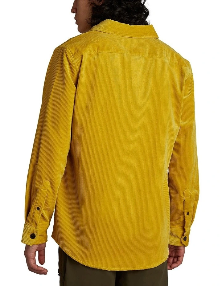 Italian Corduroy Shirt in Yellow