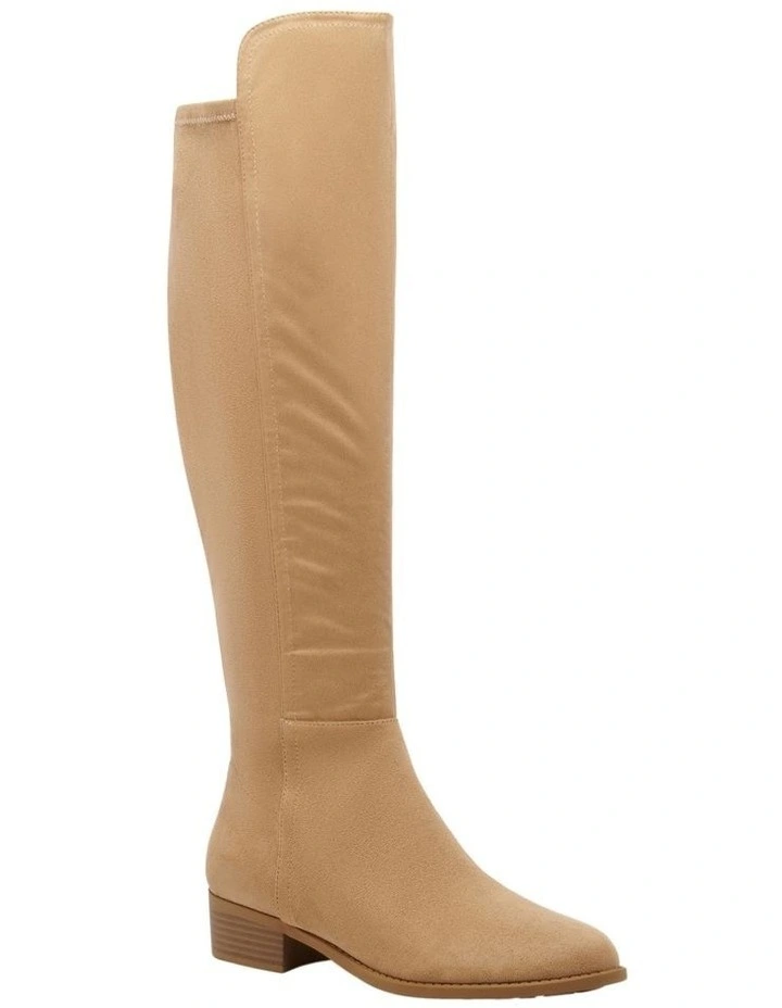 Nayli Knee High Boot in Tan