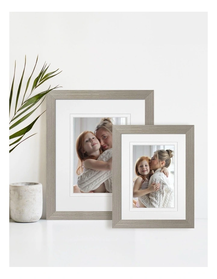Australia Made Timber Photo Frame 6x8"/4x6" in Stone Ash