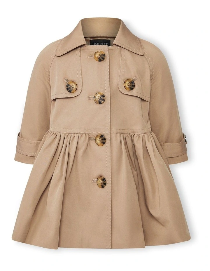 Mia Classic Trench in Tan