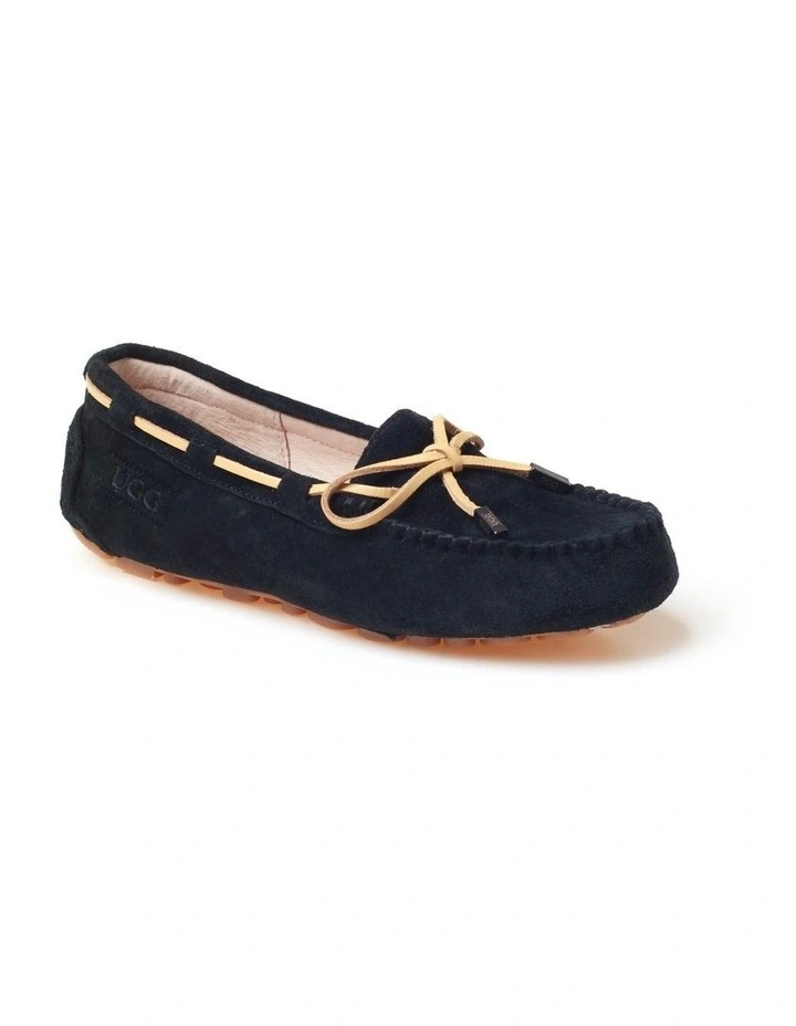 Aven Lace Moccasin in Black