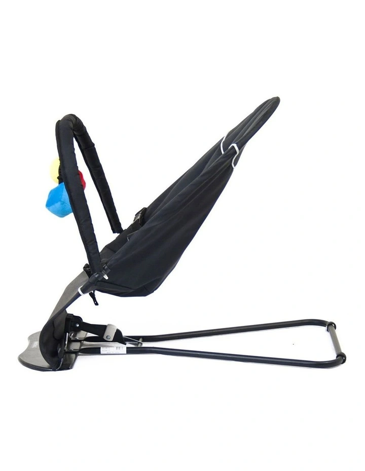 Vee Bee Baby Minder Cushioned Rocker/Bouncer for Infant Seat/Chair w/Toys Gray