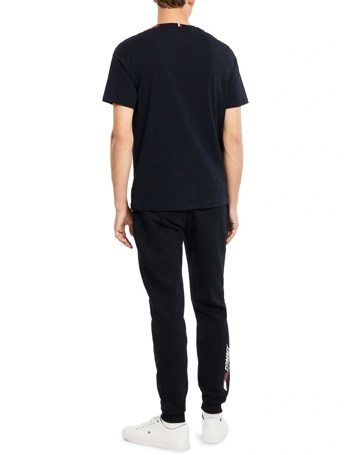 Sport TH Cool Logo Tape T-Shirt in Blue