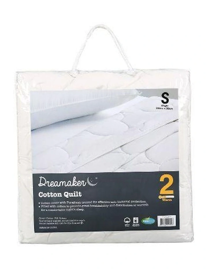 All Season Cotton Quilt in White
