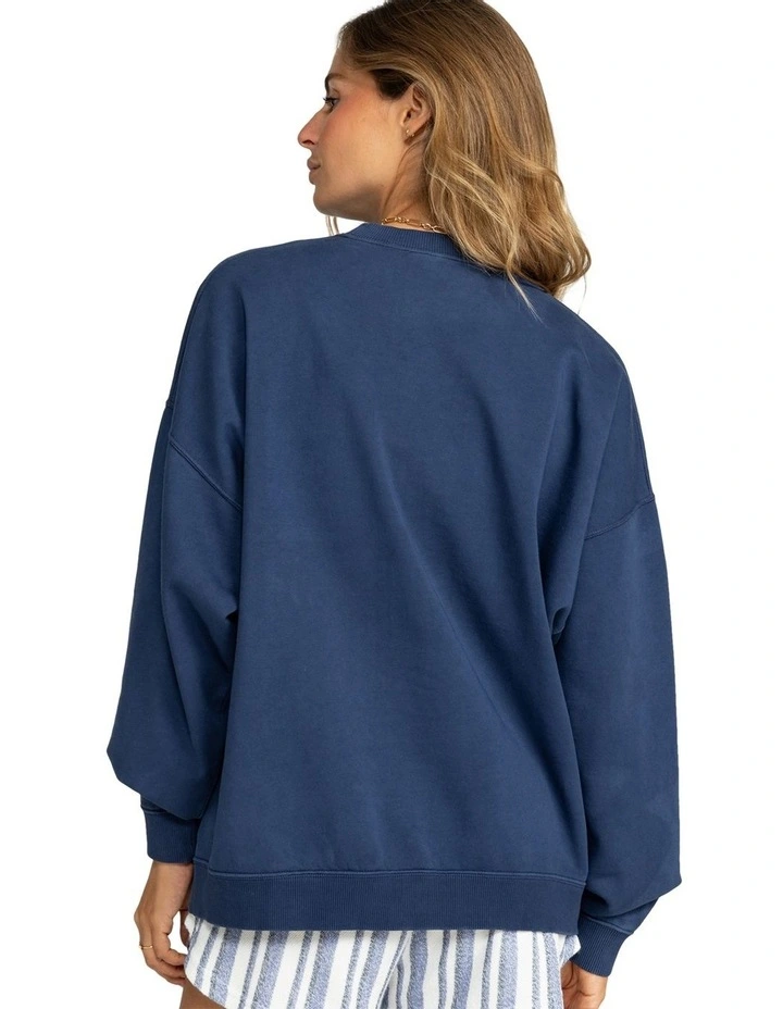 Lineup Pullover Sweatshirt in Naval Academy