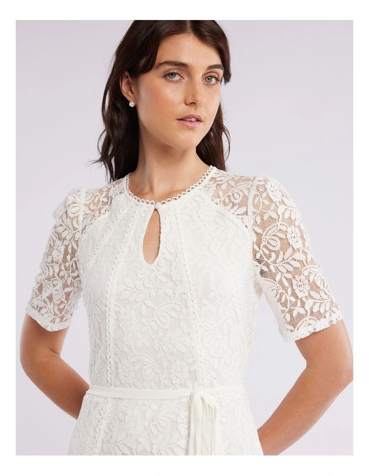 Danielle Lace Dress in Ivory