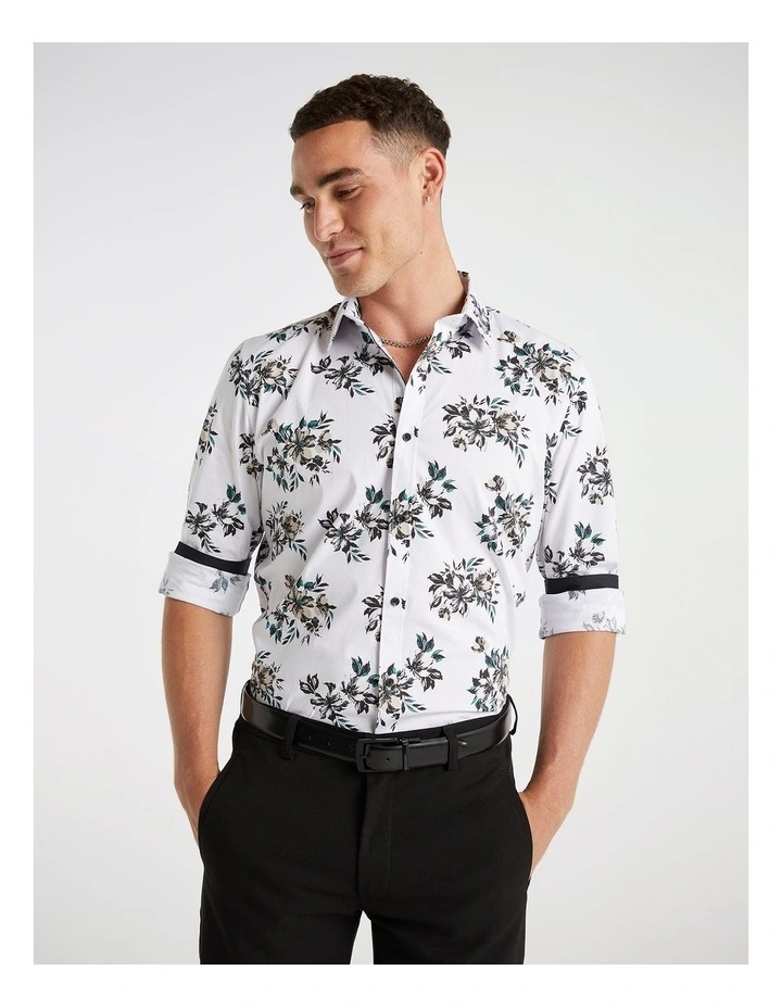 Mexi Slim Fit Floral Shirt in Multi