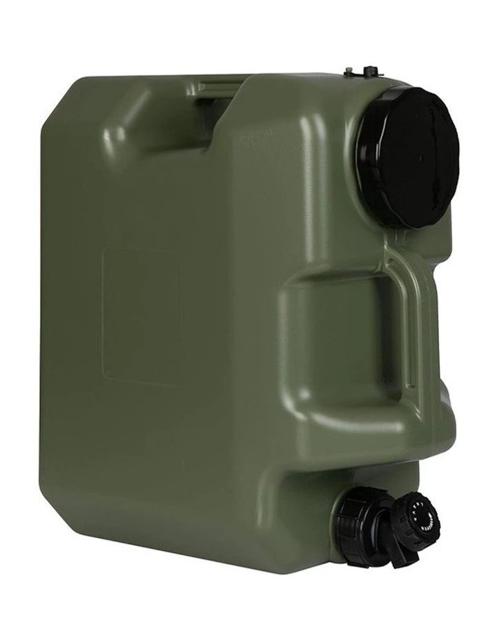 Water Container Jerry Can Outdoor Camping 18L Storage Barrel in Green