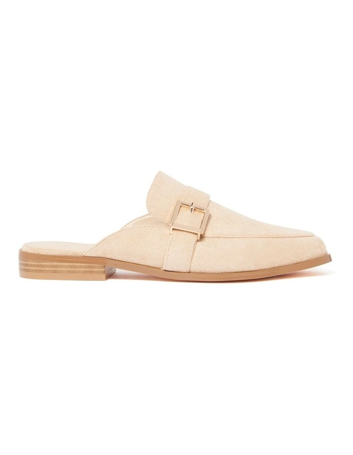 Lulu Flat Mules in Biege