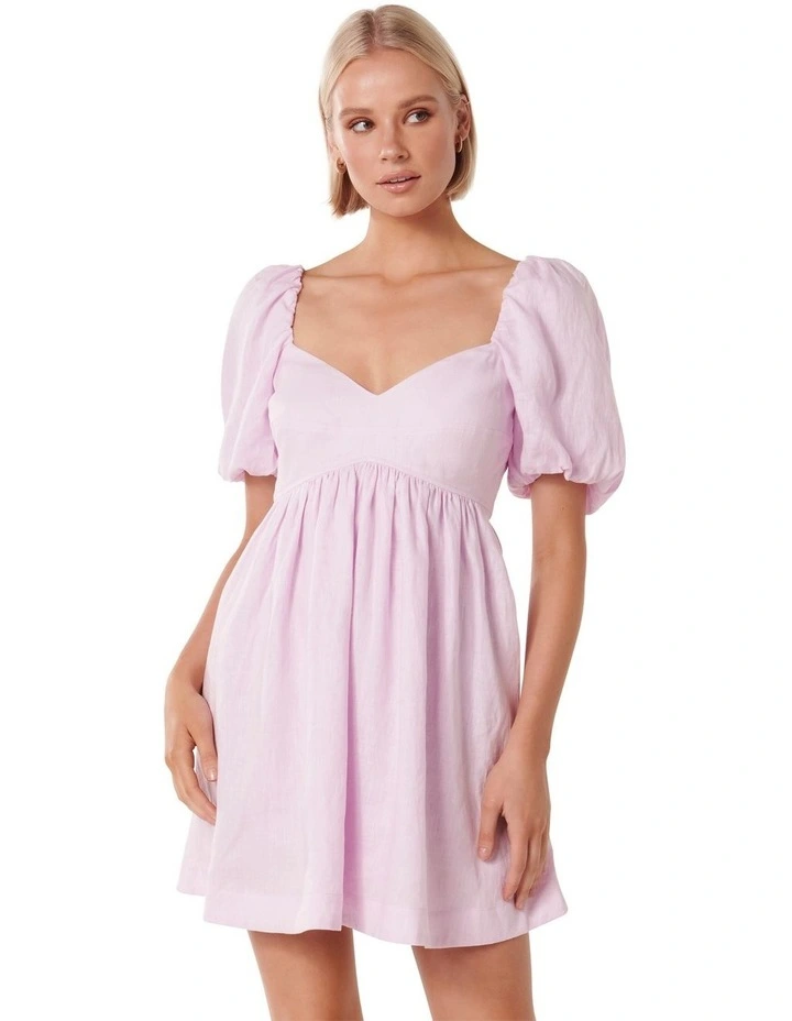 Serafina Mini Dress in Lilac