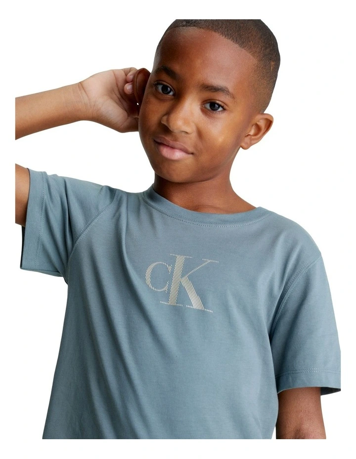 Jersey Relaxed Short Sleeve T-shirt in Goblin Blue