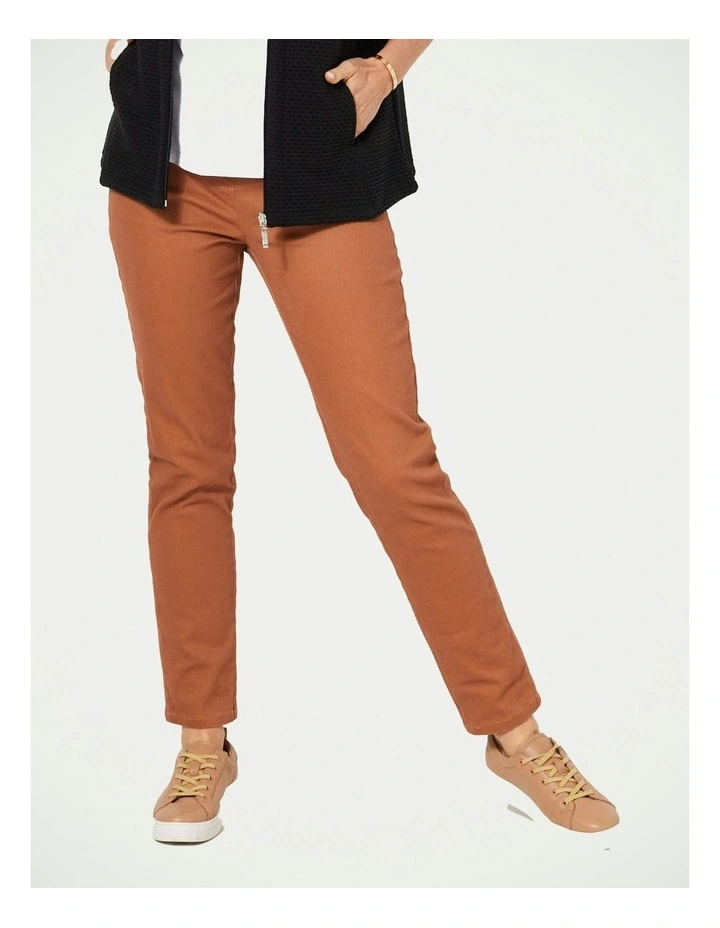 Suzy Stretch Long Pull On Jean in Hazel