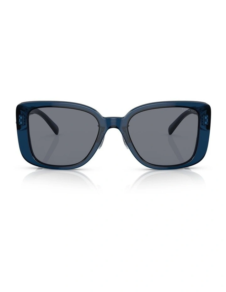 CD472 Sunglasses in Transparent Blue