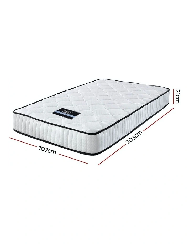 Pocket Spring Tight Top Foam 21CM King Single Size Mattress in White