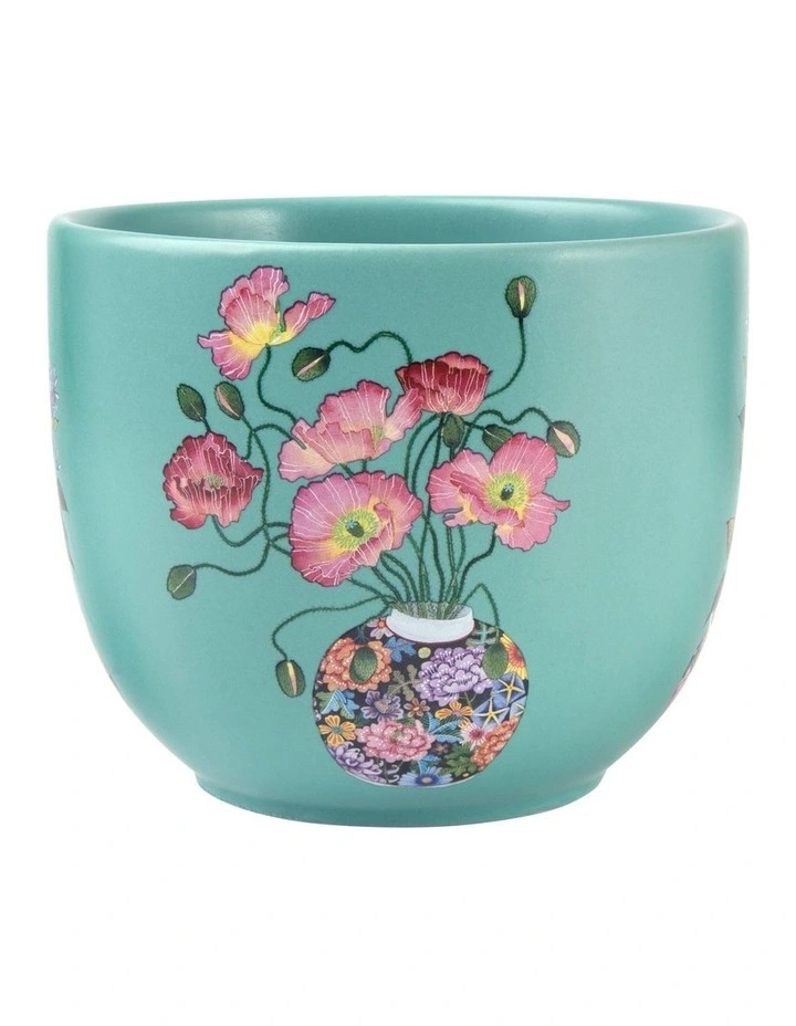 Gabby Malpas Jardin Poppy Planter 12.5x10.5cm in Blue