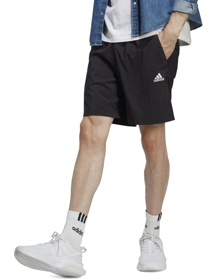 Aeroready Essentials Chelsea Small Logo Shorts in Black