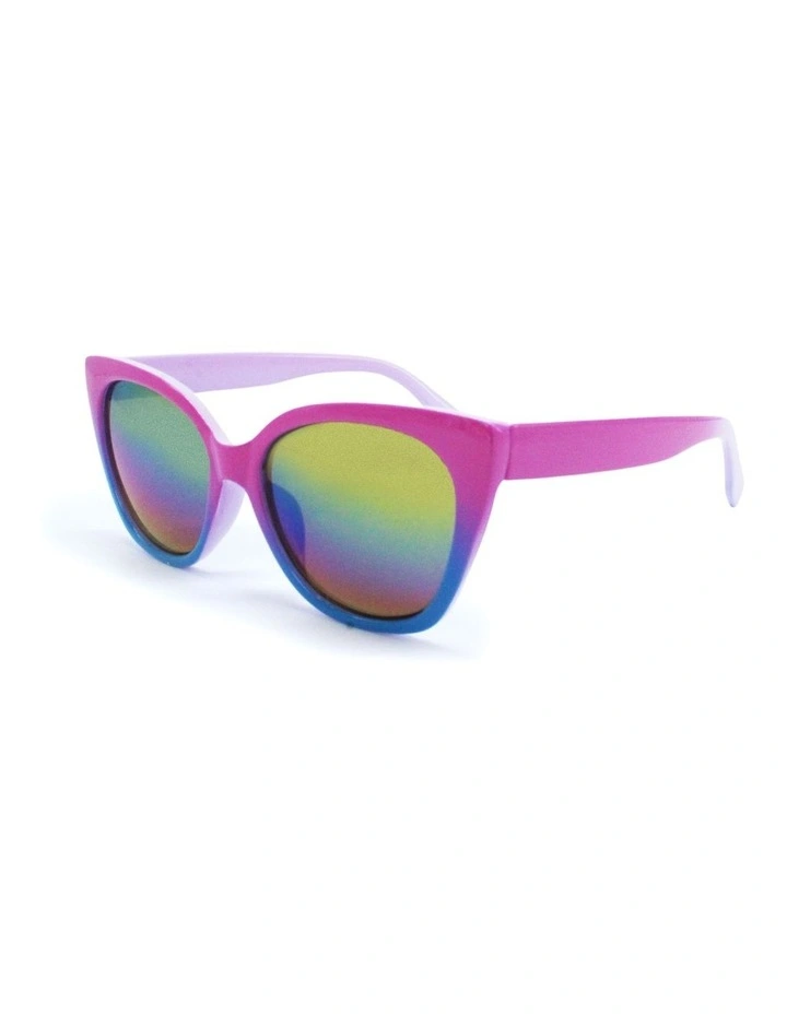 Cat Eye Sunglasses in Pink/Blue