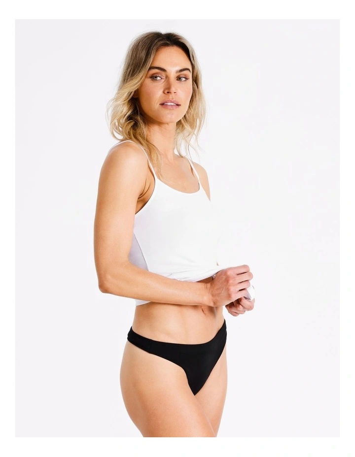 Organic Cotton G-String in Black